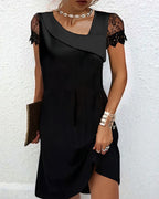 Paula Women's Dress – Sophisticated Lace Dress with a Fitted Cut for Parties & Special Occasions