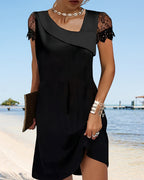 Paula Women's Dress – Sophisticated Lace Dress with a Fitted Cut for Parties & Special Occasions