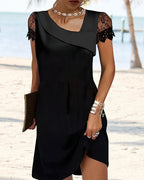 Paula Women's Dress – Sophisticated Lace Dress with a Fitted Cut for Parties & Special Occasions