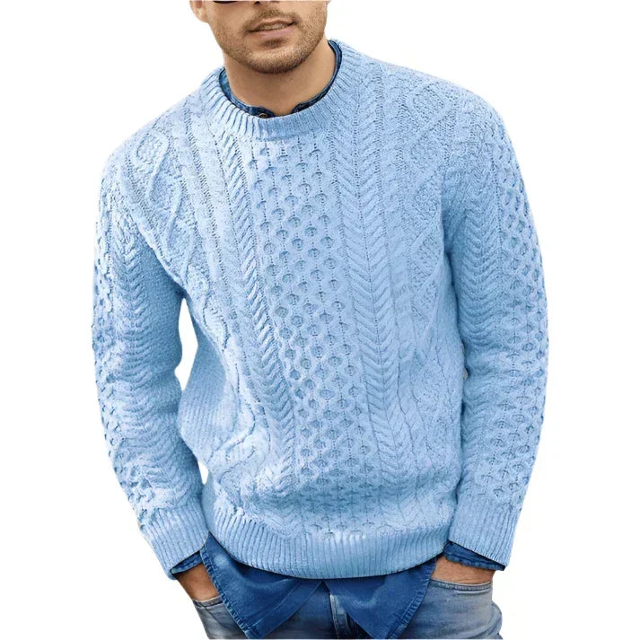Emily Men's Sweater – Insulating, Refined Cable-Knit Pullover for Cozy Winters