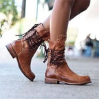 Daphne Women’s Leather Boots – Elegant Classic Boots with Cushioned Comfort Sole