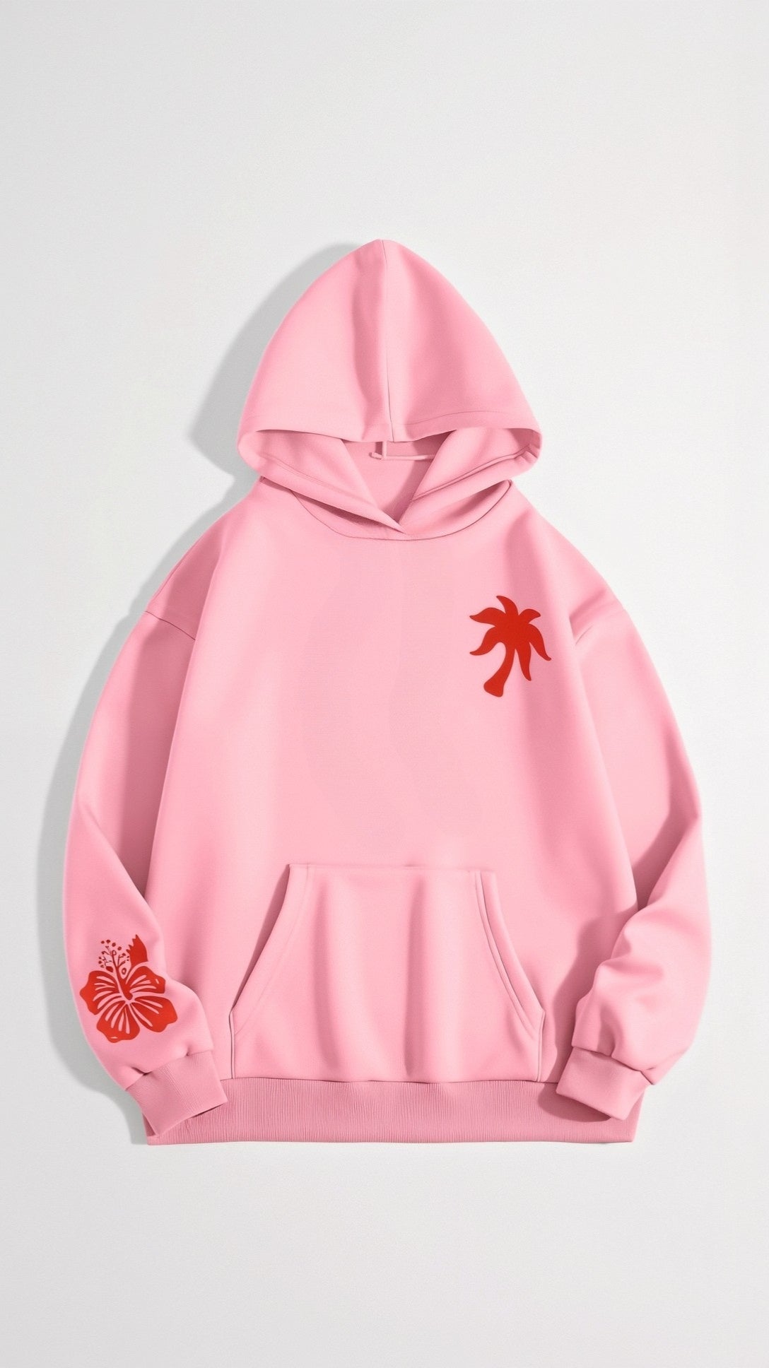 Anika Women's Hoodie Set – Oversized Hoodie and Shorts Lounge Set with Floral Print
