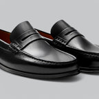 Joel Men’s Leather Loafers – Smart Casual Slip-On Moccasins with Lightweight Sole