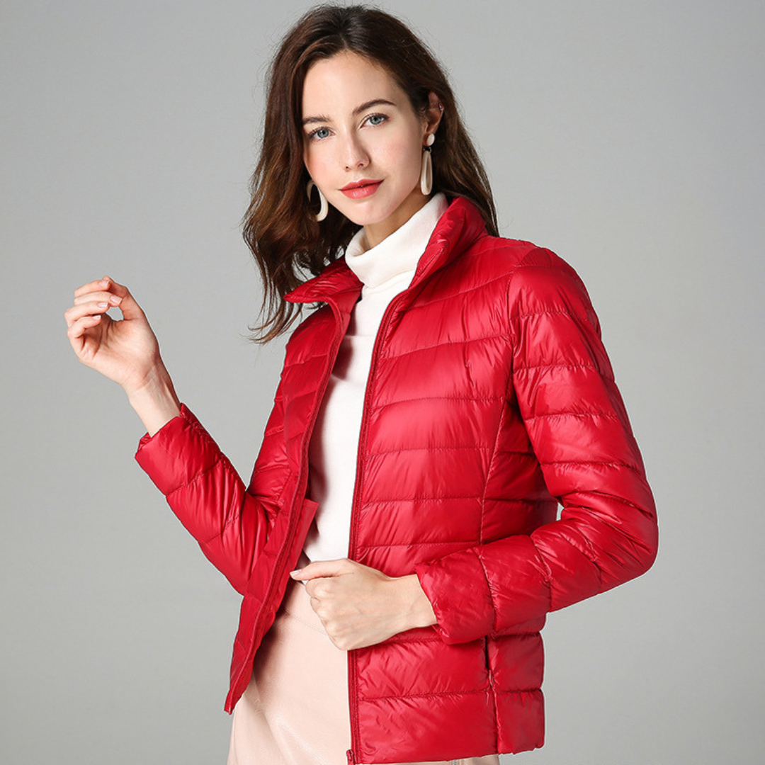 Olivia Women's Lightweight Waterproof Jacket – Packable Mid-Season Coat with Functional Pockets