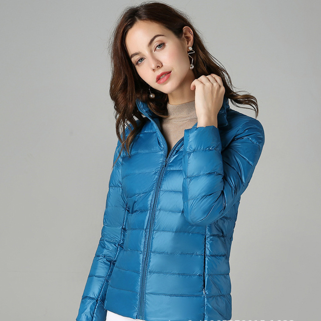 Olivia Women's Lightweight Waterproof Jacket – Packable Mid-Season Coat with Functional Pockets
