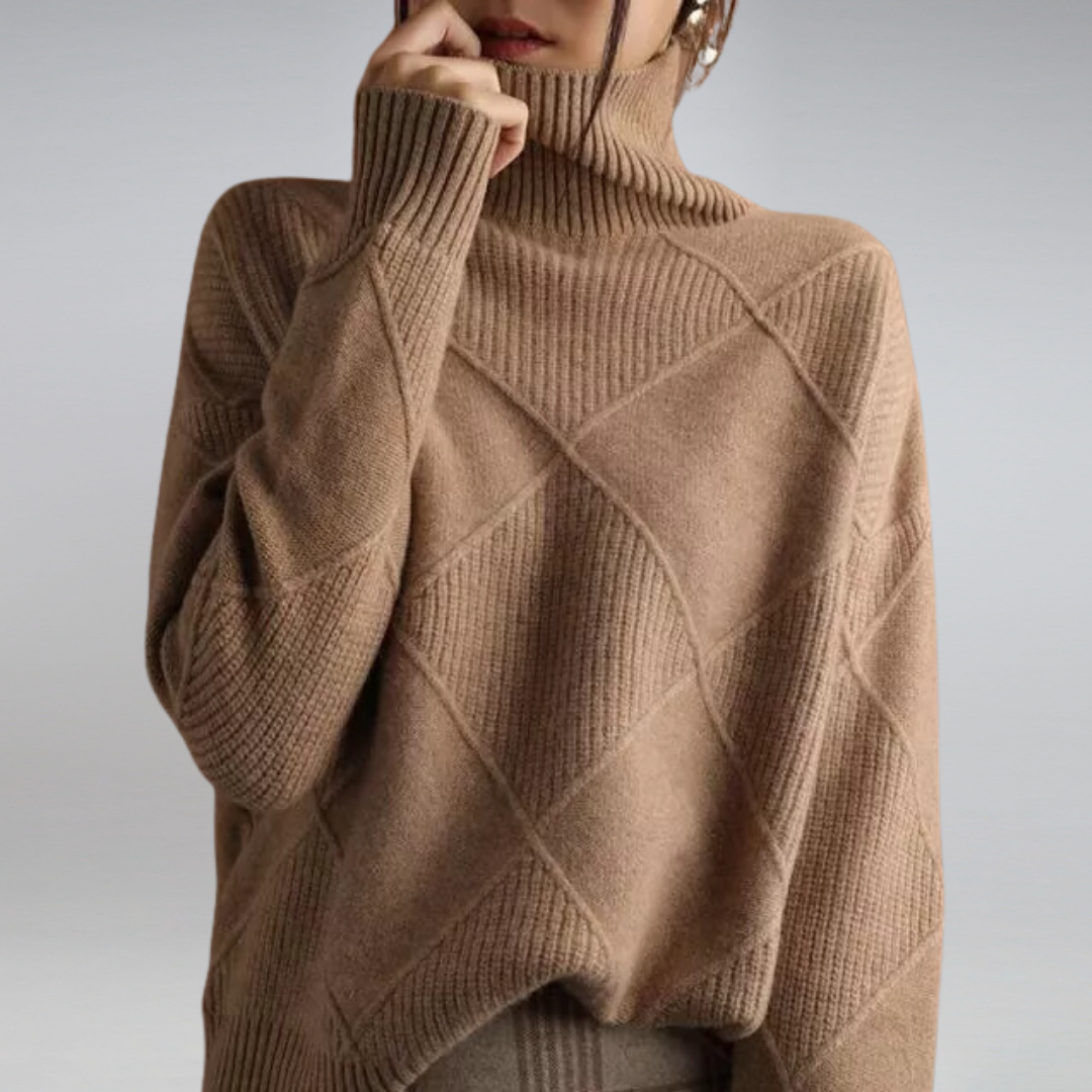 Jenna Cashmere Turtleneck for Women – A Gentle, Insulating & Refined Knit