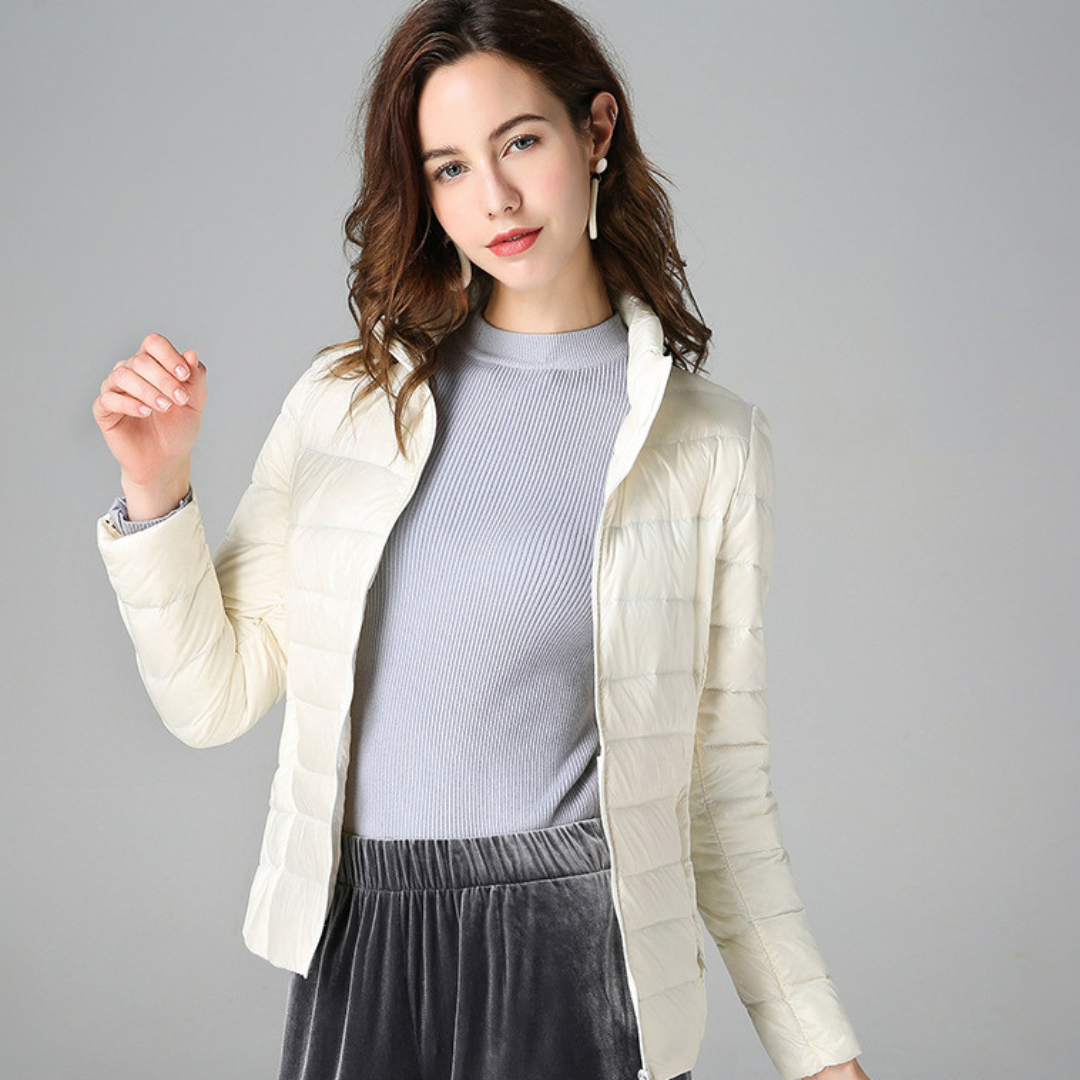 Olivia Women's Lightweight Waterproof Jacket – Packable Mid-Season Coat with Functional Pockets