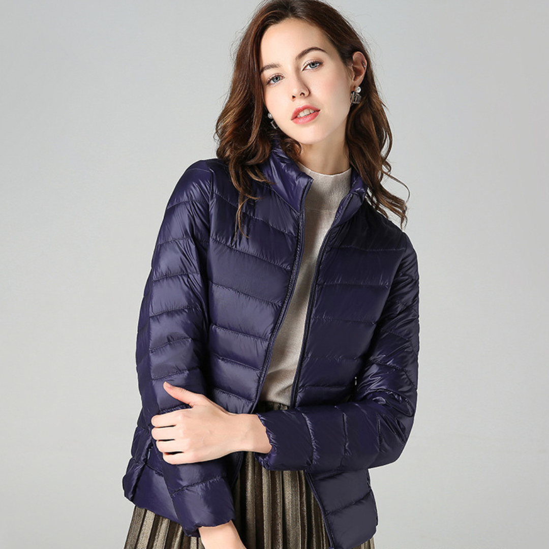 Olivia Women's Lightweight Waterproof Jacket – Packable Mid-Season Coat with Functional Pockets