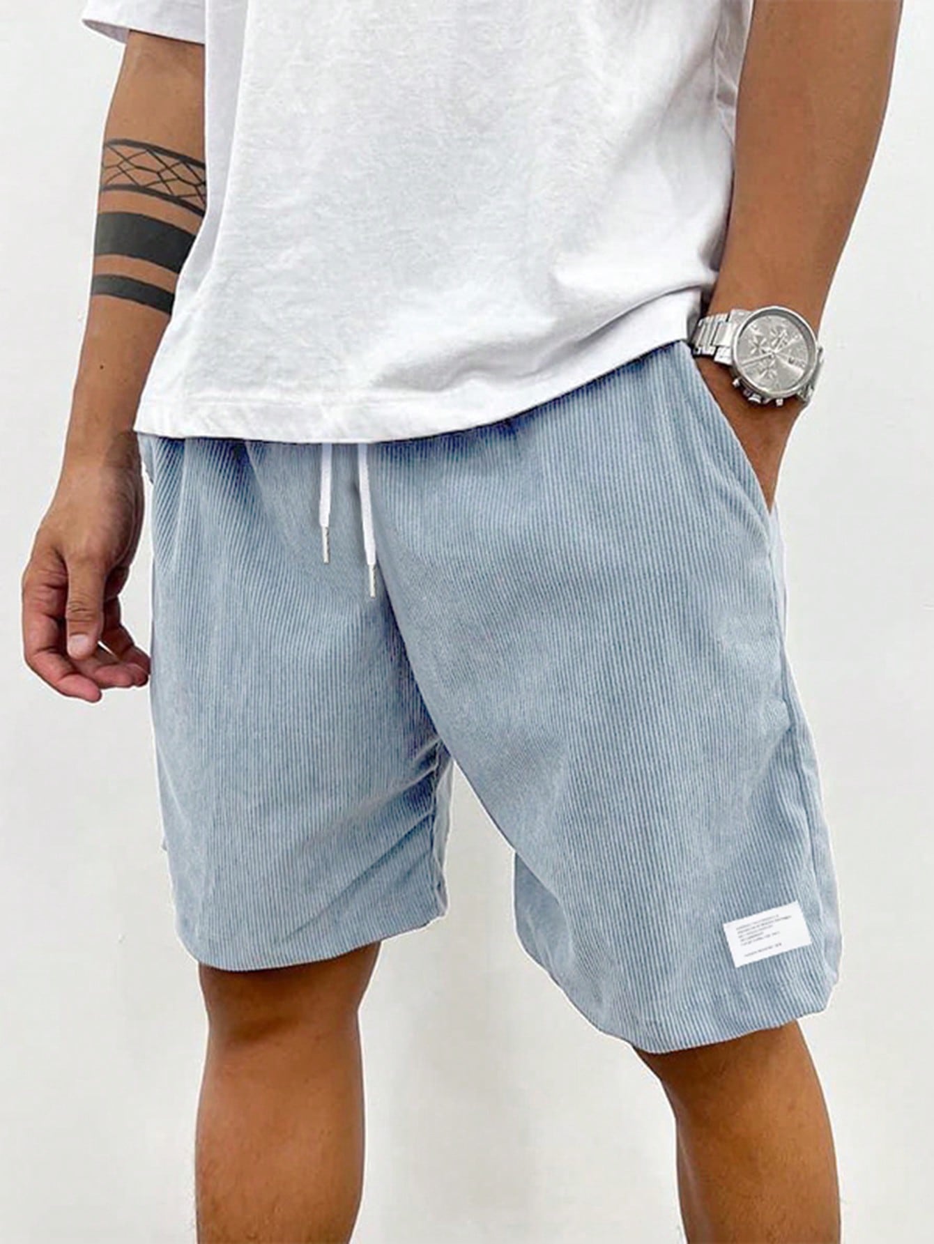 Zachary Men’s Corduroy Shorts – Comfortable Stretch Casual Summer Shorts for Everyday Wear