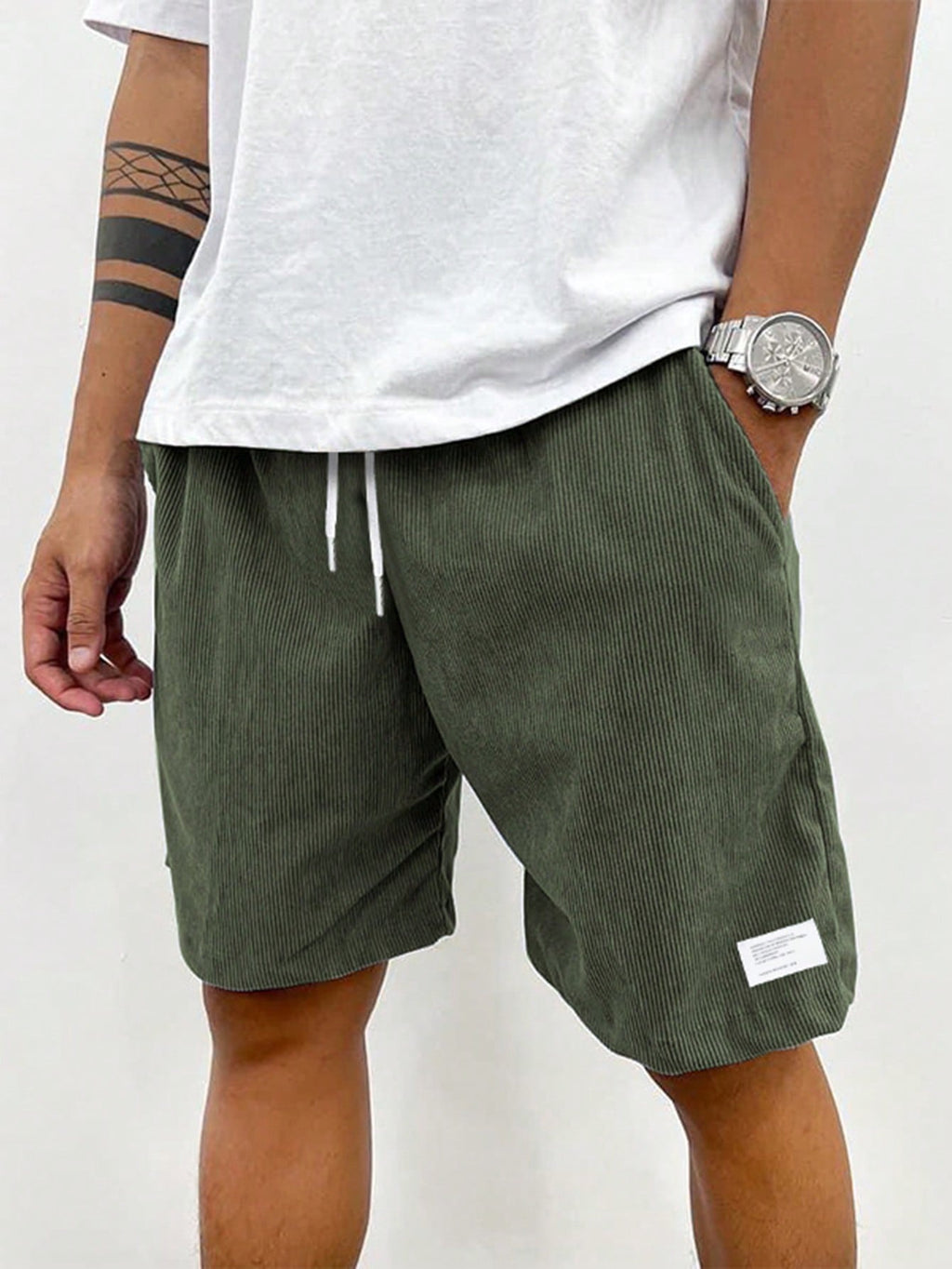 Oliver Men's Corduroy Shorts – Stretch Casual Summer Shorts