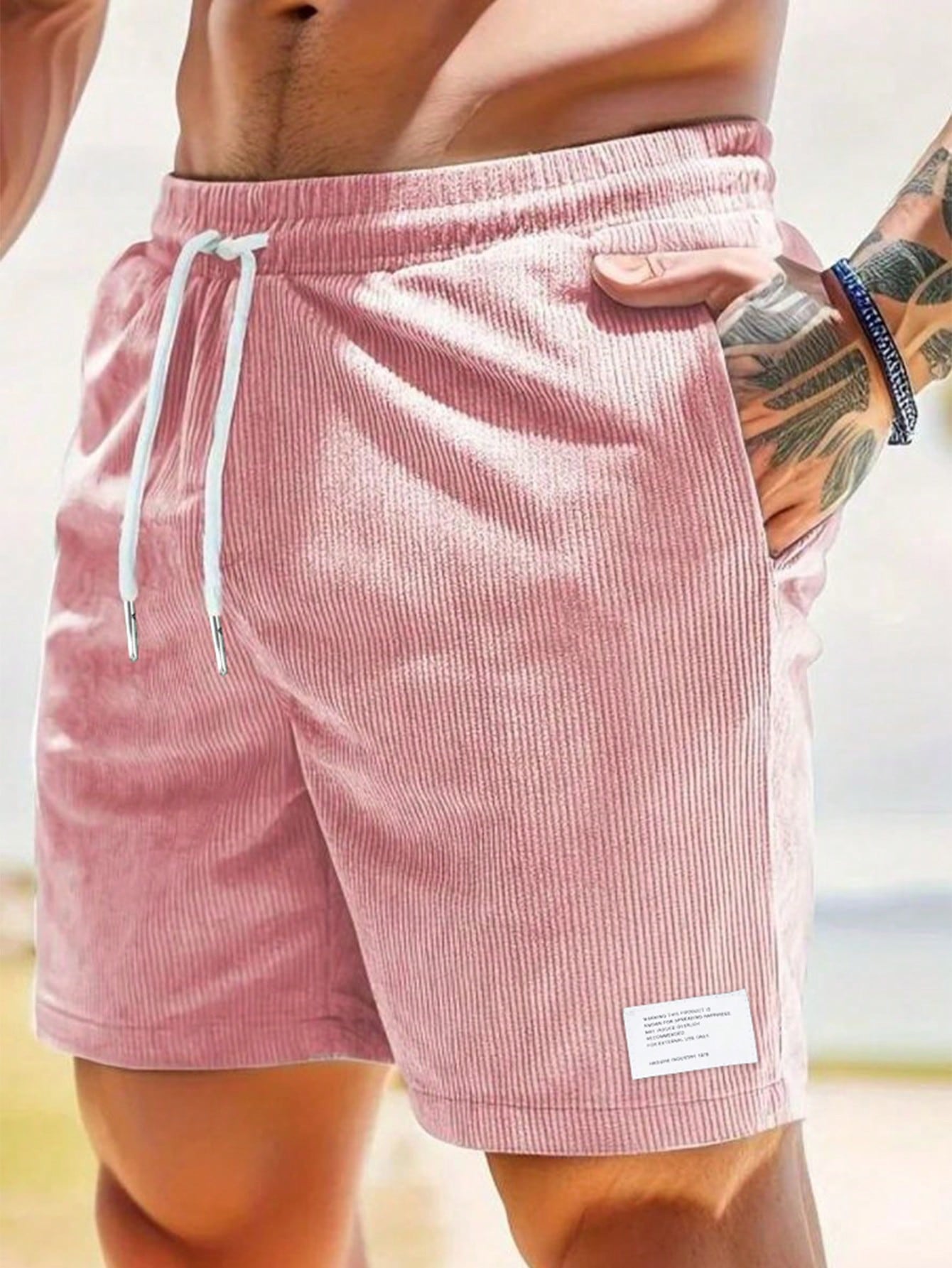 Zachary Men’s Corduroy Shorts – Comfortable Stretch Casual Summer Shorts for Everyday Wear