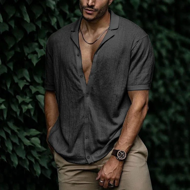 Leandro Men’s Linen Shirt – Breathable Summer Button-Up with Relaxed Fit
