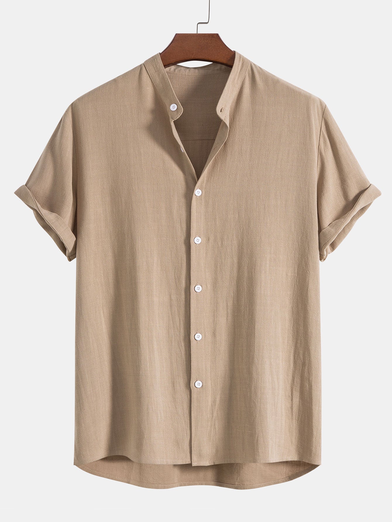 Vincent Men's Linen-Blend Summer Set – Short Sleeve Shirt & Relaxed Pants Outfit