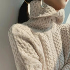 Rebecca Women's Cashmere Sweater – Gentle Turtleneck, Luxurious 100% Cashmere & Refined Style