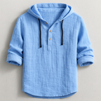 Emilio Men's Hooded Shirt – Lightweight Cotton Shirt with Modern Casual Style