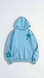 Anika Women's Hoodie Set – Oversized Hoodie and Shorts Lounge Set with Floral Print