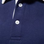 Gareth Men's Polo Sweater – Long-Sleeve Breathable Knit with a Classic Collar & Timeless Style