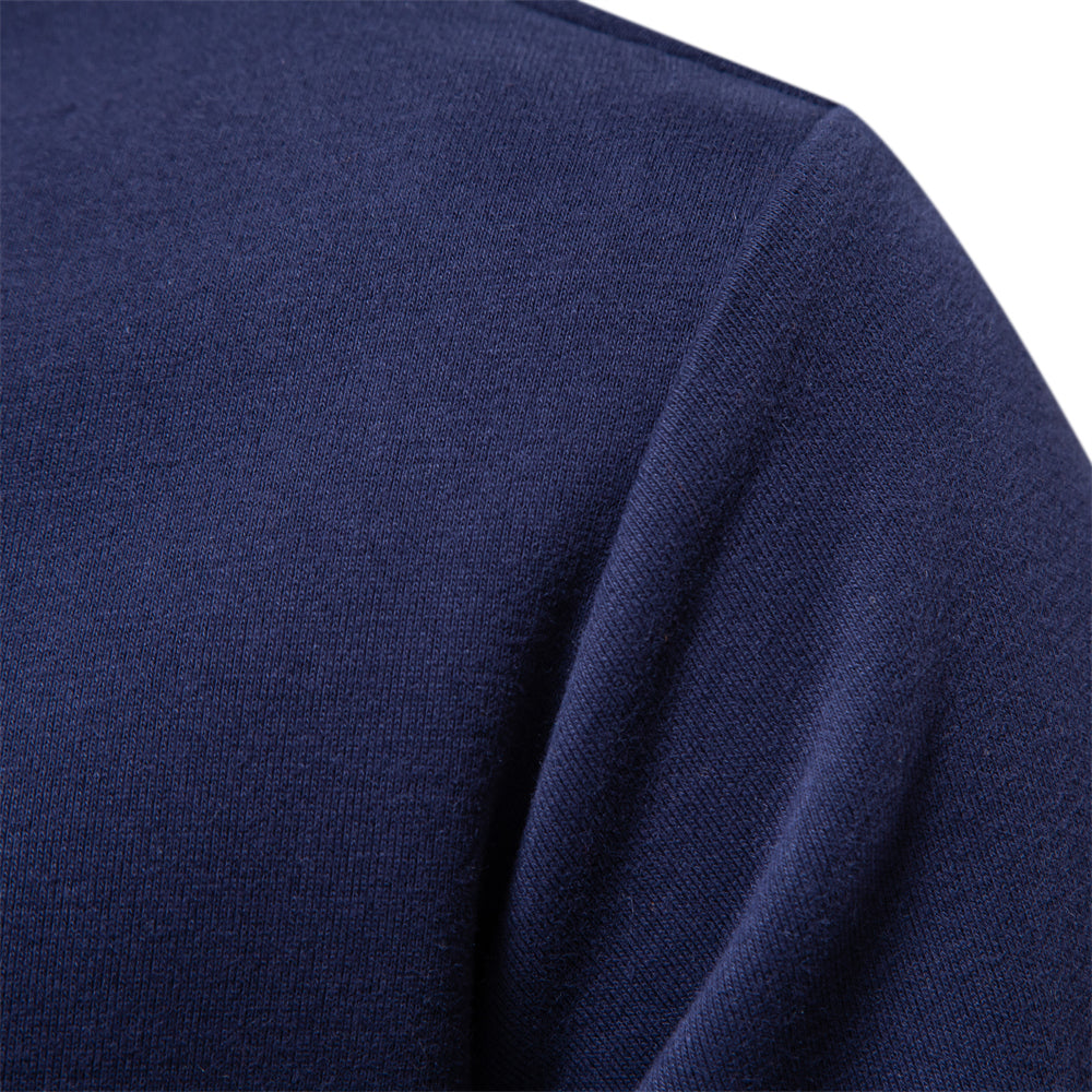 Gareth Men's Polo Sweater – Long-Sleeve Breathable Knit with a Classic Collar & Timeless Style