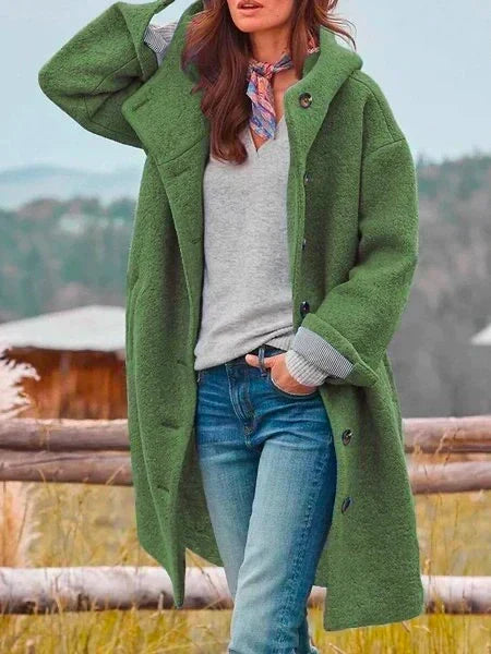 William Women's Plush Wool Coat – Stylish, Insulating & Versatile for Winter