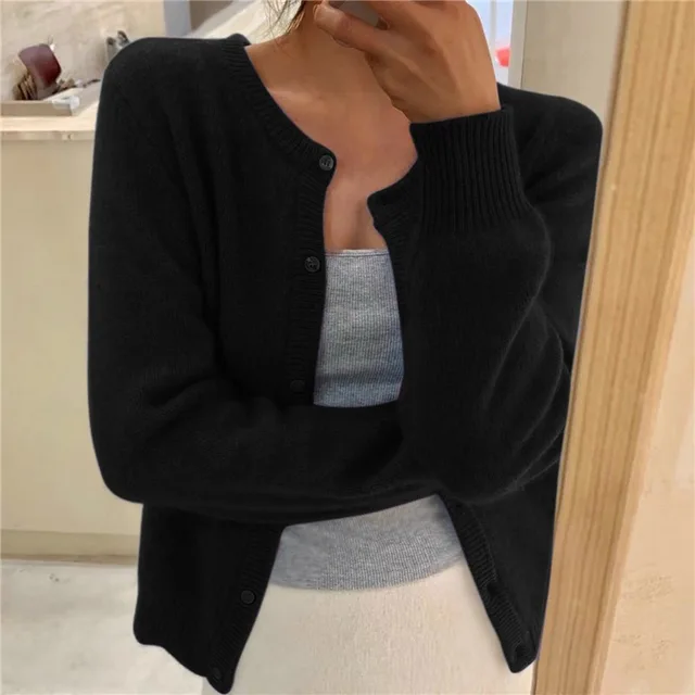 Mireille Women's Soft Knit Cardigan – Relaxed Fit Lightweight Everyday Sweater