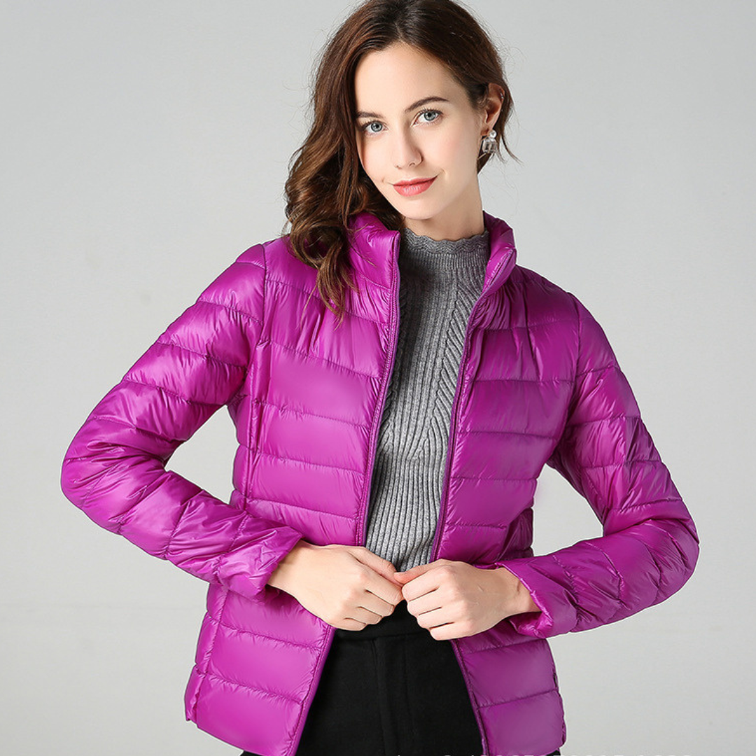 Olivia Women's Lightweight Waterproof Jacket – Packable Mid-Season Coat with Functional Pockets