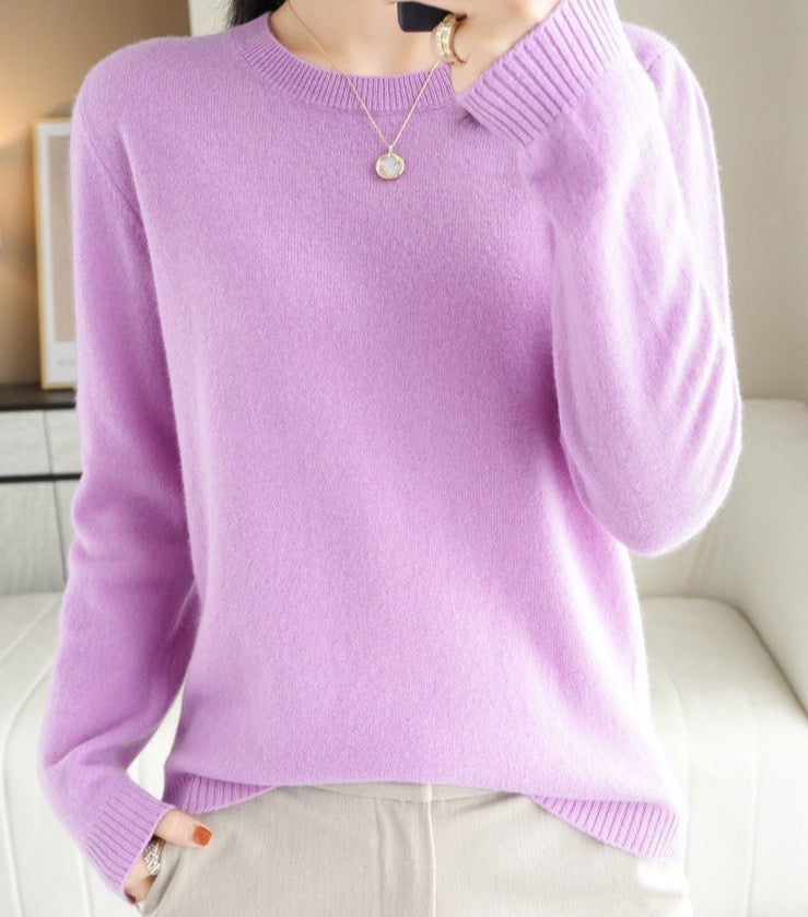 Isadora Women's Knit Sweater – Elegant Soft Pullover with Timeless Modern Style