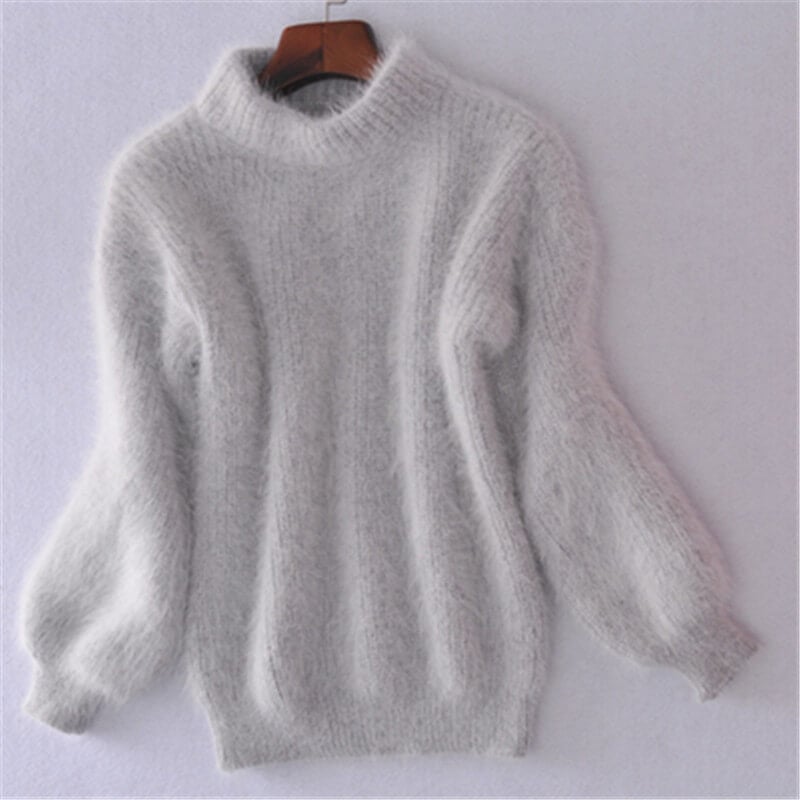 Madeline Women's Relaxed Knit Wool Sweater – Soft Loose-Fit Pullover with Timeless Style