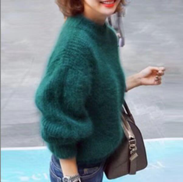 Madeline Women's Relaxed Knit Wool Sweater – Soft Loose-Fit Pullover with Timeless Style