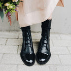 Benjamin Women's Boots – Refined Heeled Lace-Up Boots in Premium Leather
