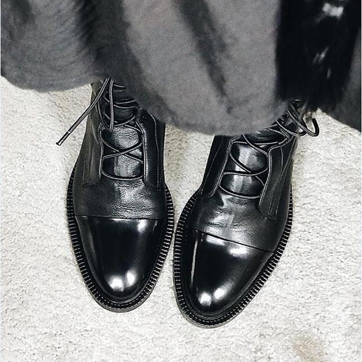Benjamin Women's Boots – Refined Heeled Lace-Up Boots in Premium Leather