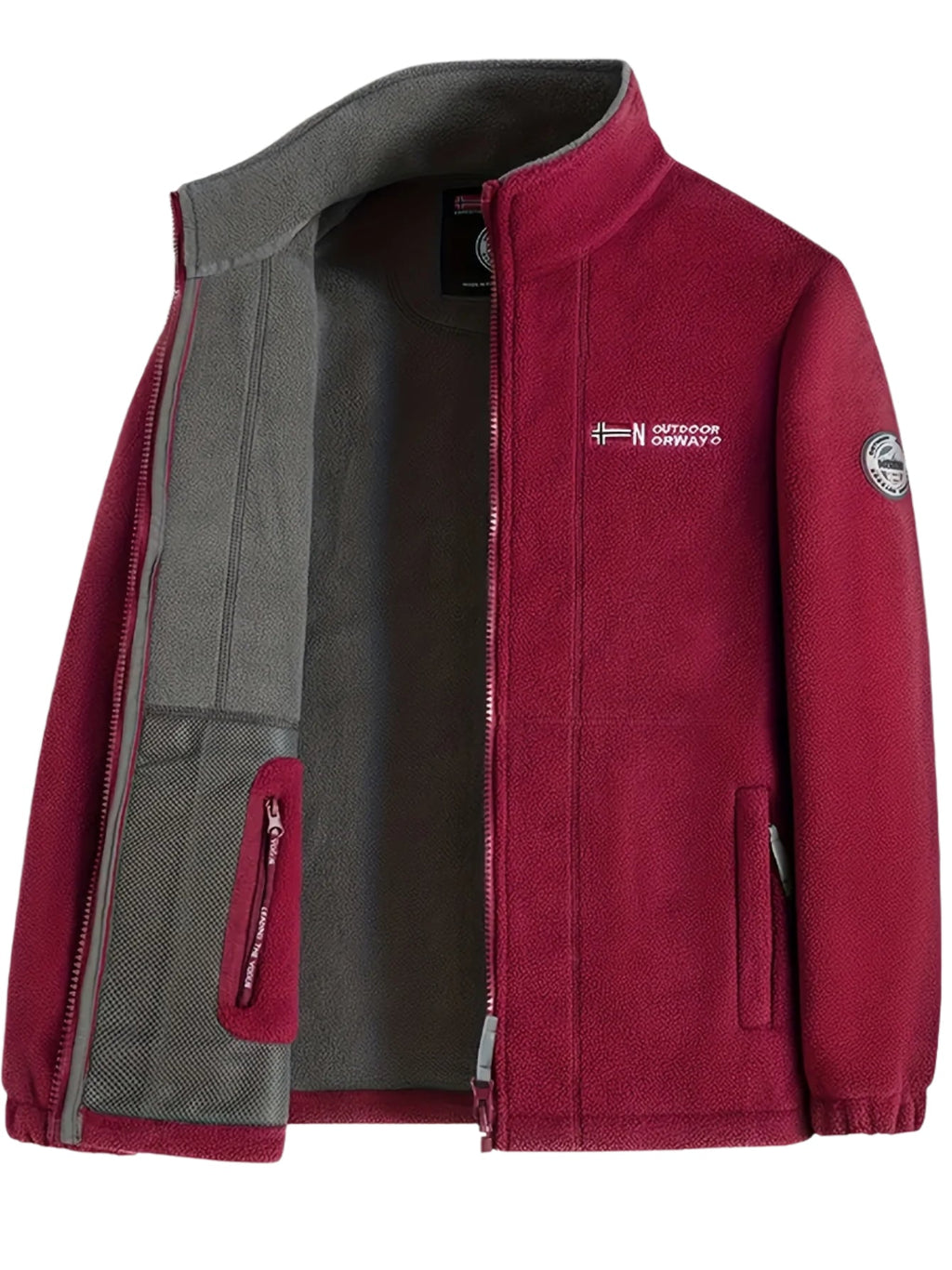 Felix Men's Outdoor Fleece Jacket – Gentle, Lightweight Warmth with a Protective Collar