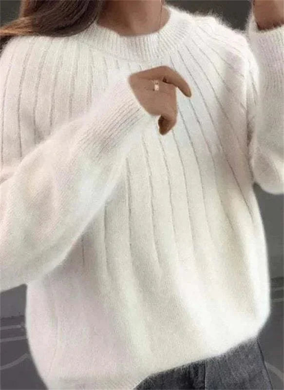 Corinne Women's 100% Cashmere Sweater – Soft Classic Knit Pullover for Autumn & Winter