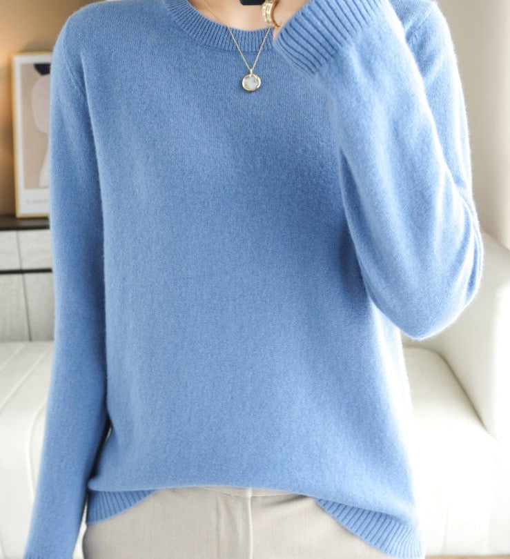 Isadora Women's Knit Sweater – Elegant Soft Pullover with Timeless Modern Style