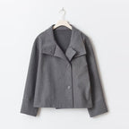 Vivienne Women's Double-Breasted Peacoat – Elegant Short Coat with Timeless Tailored Fit