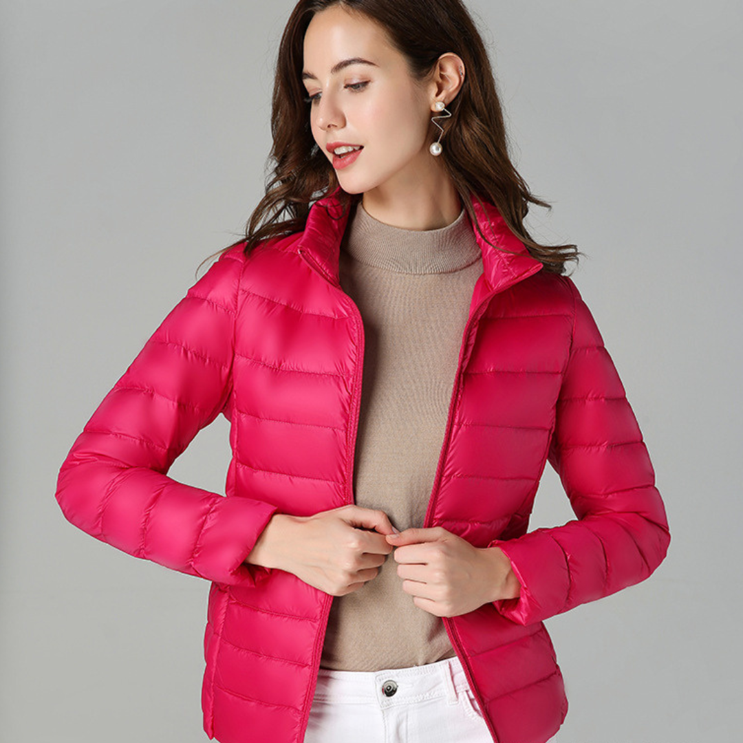 Olivia Women's Lightweight Waterproof Jacket – Packable Mid-Season Coat with Functional Pockets
