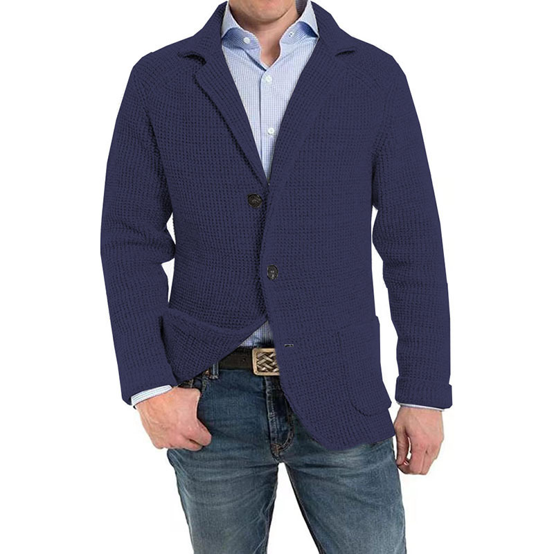 Derek Men’s Knit Cardigan – Warm Button-Up Sweater with Soft Regular Fit