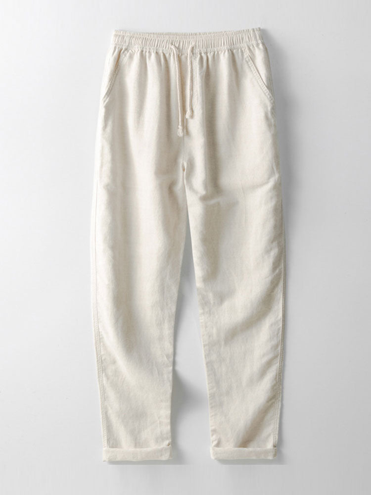 Marta Men's Summer Two-Piece Set – Breathable Linen-Feel Style with Short-Sleeve Design & Easy-Fit Trousers