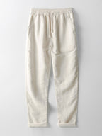 Marta Men's Summer Two-Piece Set – Breathable Linen-Feel Style with Short-Sleeve Design & Easy-Fit Trousers