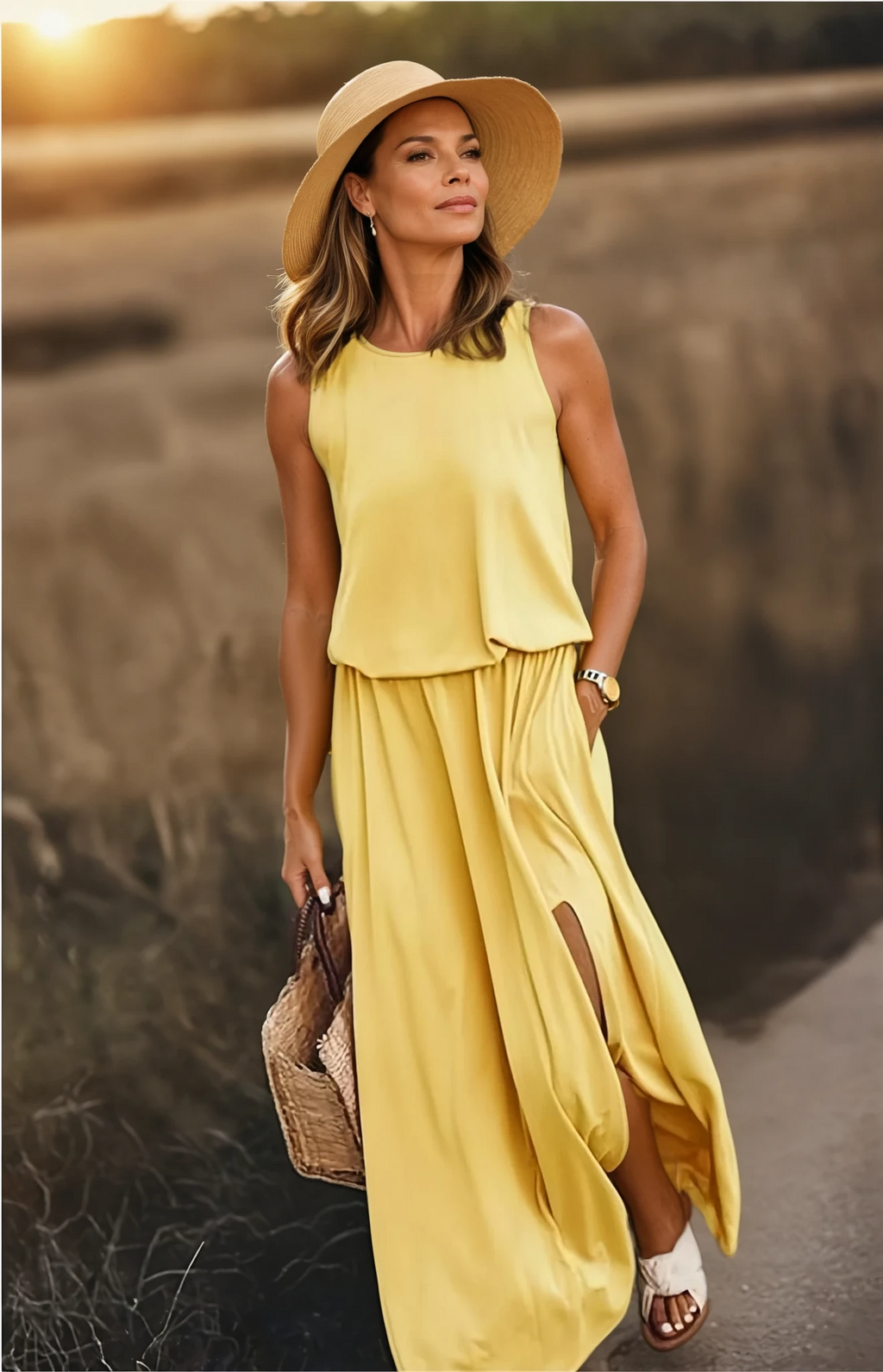 Florentine Women’s Maxi Dress – Elegant Breathable Summer Dress with Flowy Fit