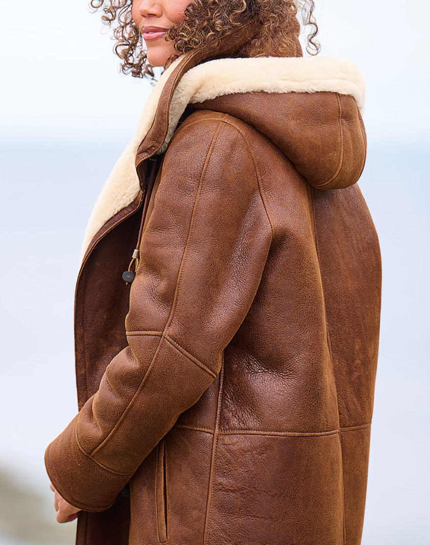 Lily Women's With Hood Coat – Cozy, Relaxed & Stylish for Winter Days