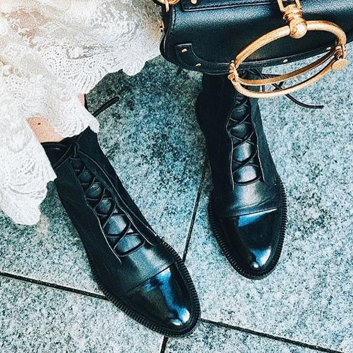 Benjamin Women's Boots – Refined Heeled Lace-Up Boots in Premium Leather