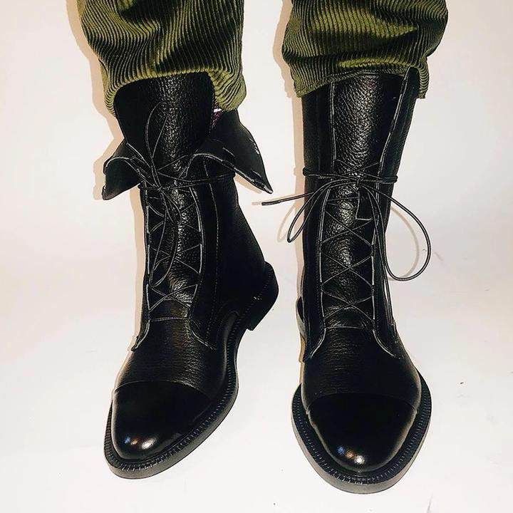 Benjamin Women's Boots – Refined Heeled Lace-Up Boots in Premium Leather