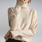 Daniel Women's Sweater – Refined Cashmere Turtleneck, Plush & Cozy for Winter Comfort
