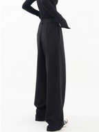 Mariel Women’s Wide-Leg Pants – High-Waist Asymmetric Baggy Trousers
