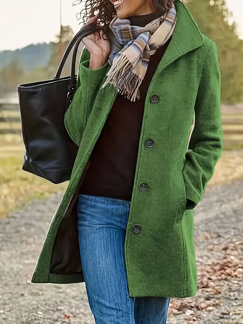 Cara Women's Coat – Refined Winter Coat with a Cozy Lining & Feminine Silhouette