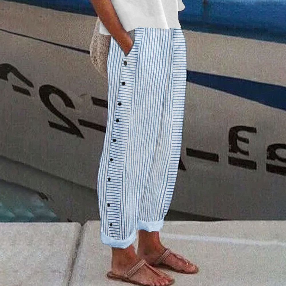 Brooke Women's Relaxed Pants – Casual Trousers with Side Pockets & Soft Comfortable Fit