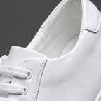 Felix Men's Leather Sneakers – Sleek Genuine Leather Sneakers with a Cushioned Sole and Timeless Design
