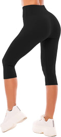 Alessandra High Waist Capri Leggings with Tummy Control and Buttery Soft Stretch Comfort