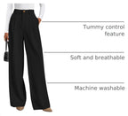 Anaëlle Women's High-Waisted Wide Leg Tailored Palazzo Trousers