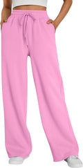 Norman Women's Wide-Leg Sweatpants – High-Rise Waist, Drawstring & Handy Pockets